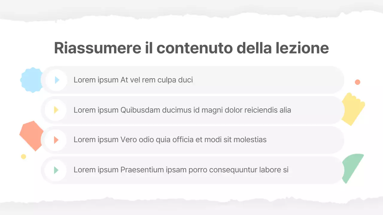 Materiale scolastico di base in giallo e verde