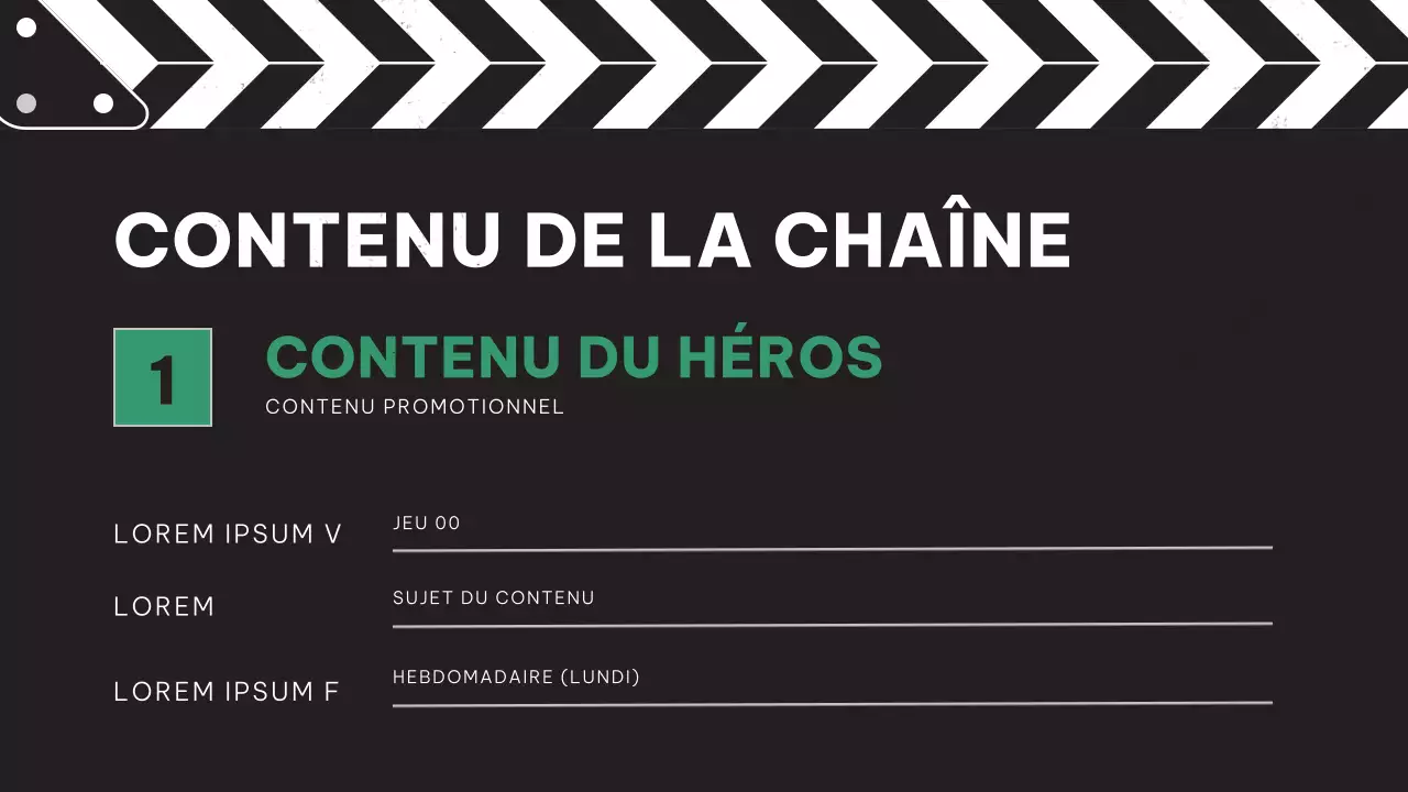 Plan de contenu vidéo rétro rouge et orange