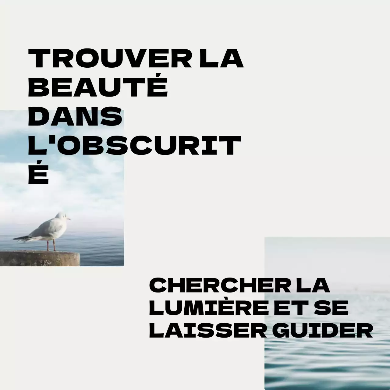 Citation sociale moderne grise et noire Promotion