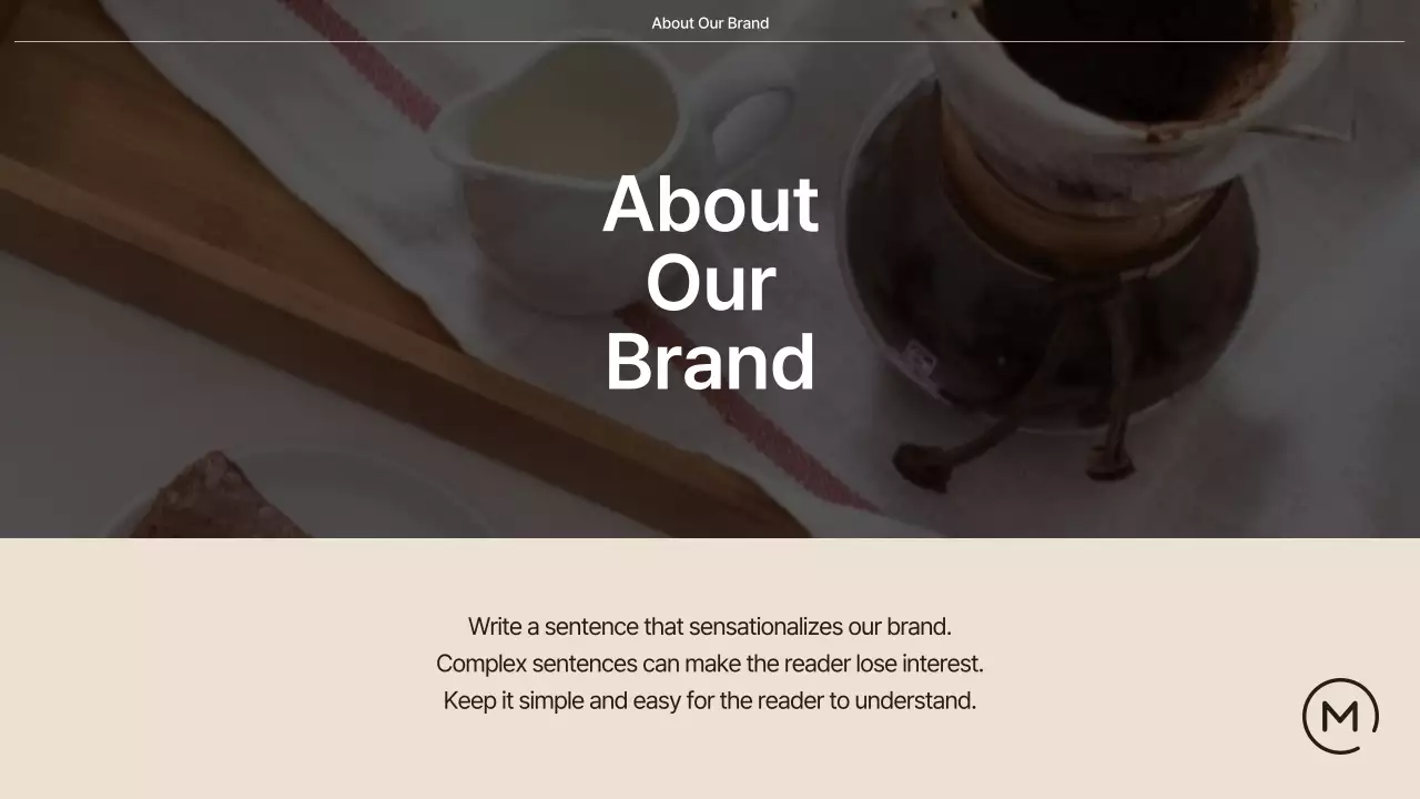 Beige Minimal Café Introduction Presentation