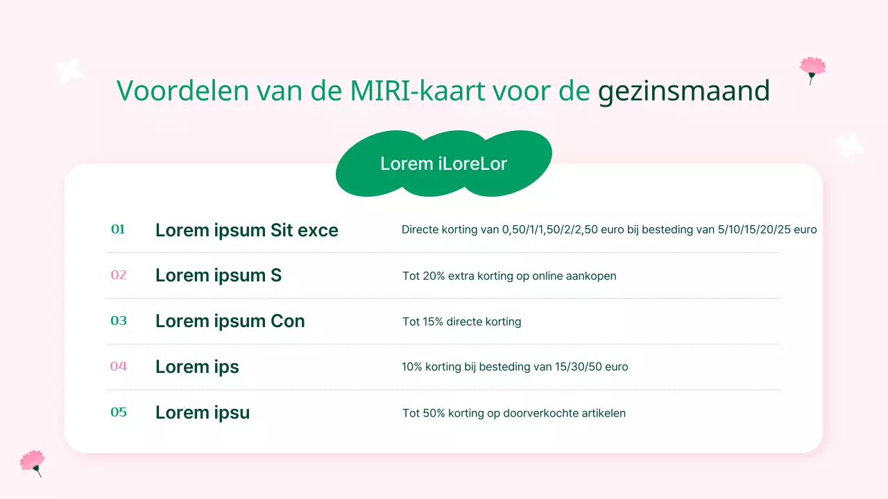 Roze huismaand cadeau promotieplanner