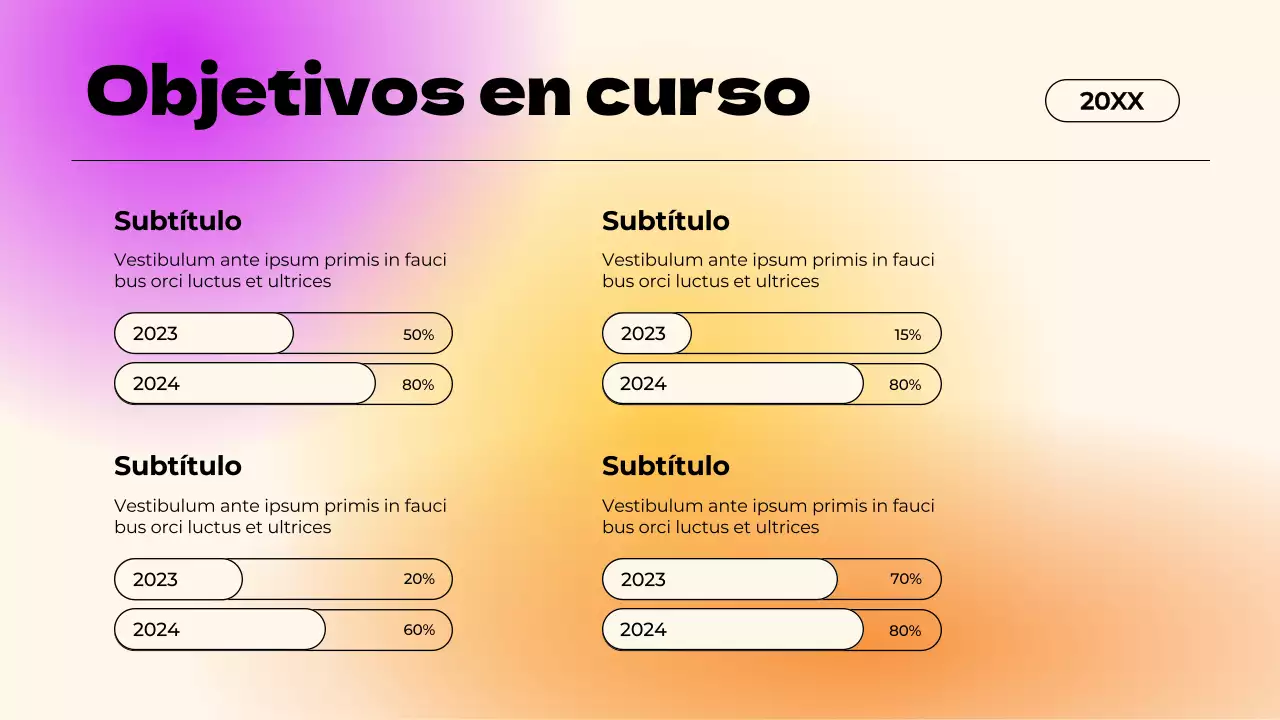Informe degradado simple púrpura