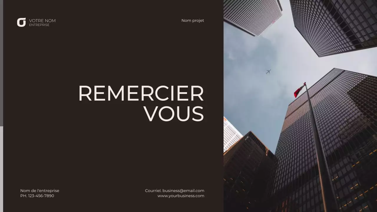 Présentation d'entreprise au ton neutre