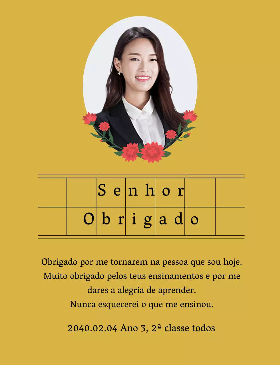 Um toque sentimental no Dia do Professor com papel manuscrito e cravos
