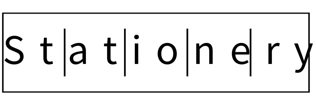 Simple stationery items with rectangular shapes and lines