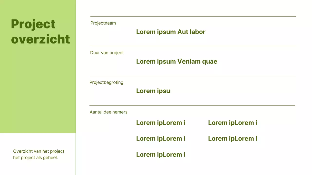 Basis samenwerkend projectrapport in samenvatting