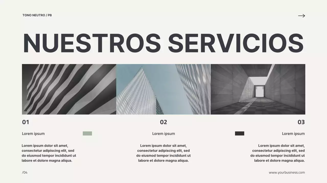 Beige Minimal Perfil Moderno Presentación de la empresa