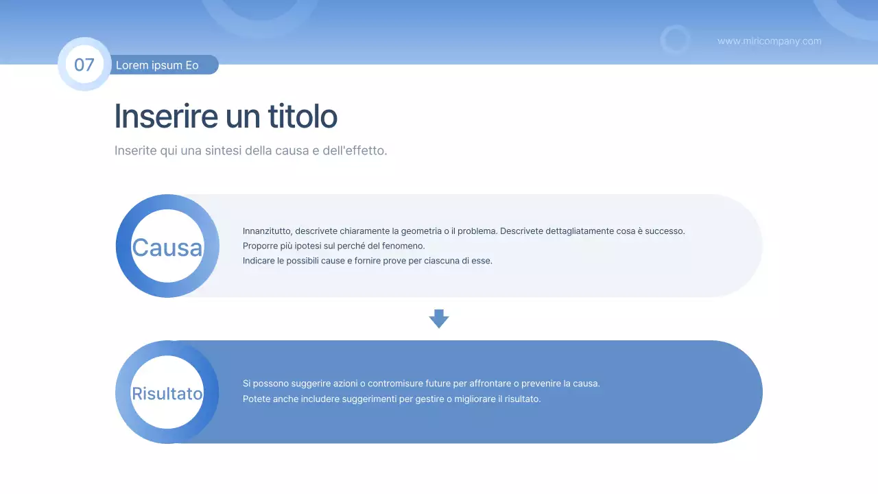 Una relazione semplice in blu e azzurro