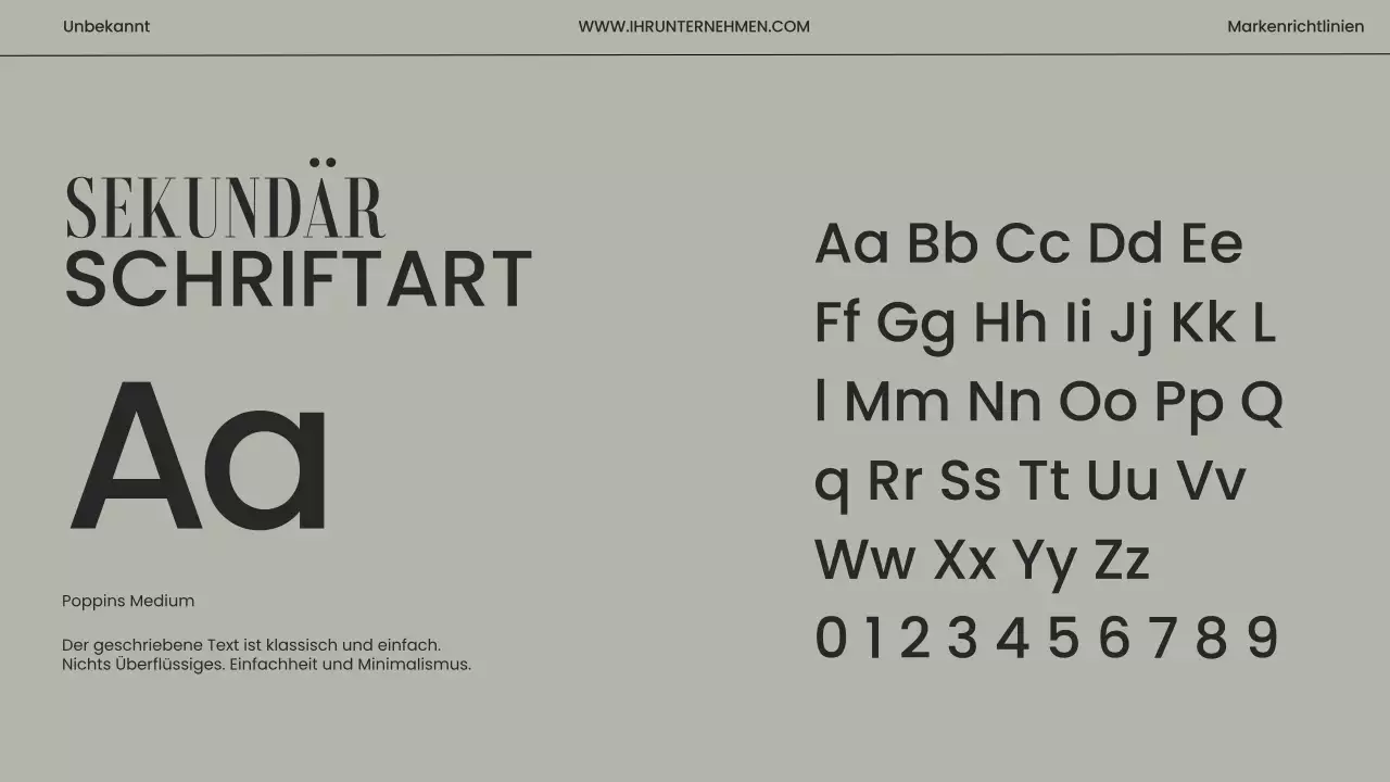 Beige und Grau Minimal Modern Brand Guidelines