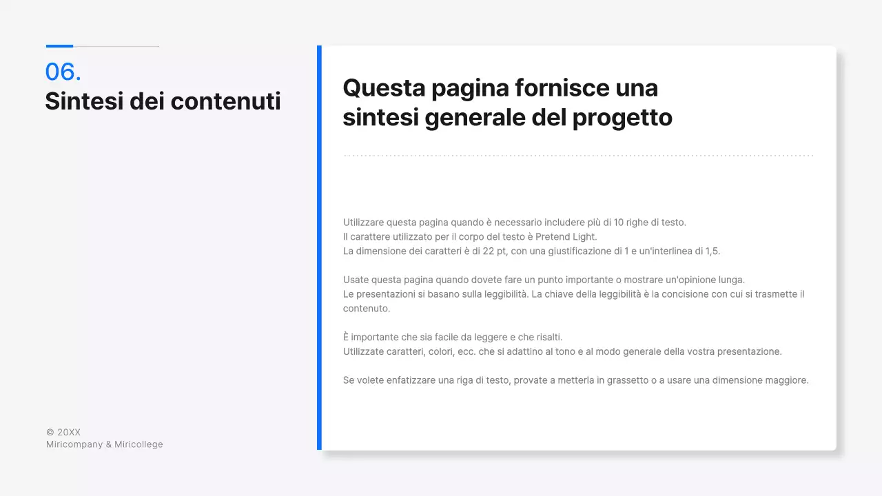 Una moderna proposta di progetto collaborativo in bianco e blu per un progetto industria-università
