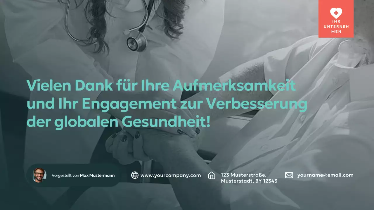 Grün und Elfenbein Modern Bericht zum Weltgesundheitstag