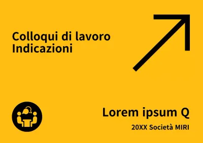 Annunci direzionali semplici, gialli e neri