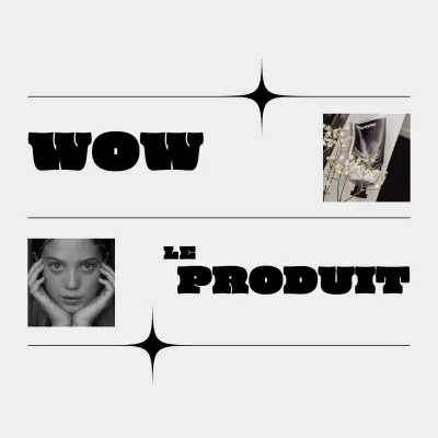 Présentation de produits à tendance grise