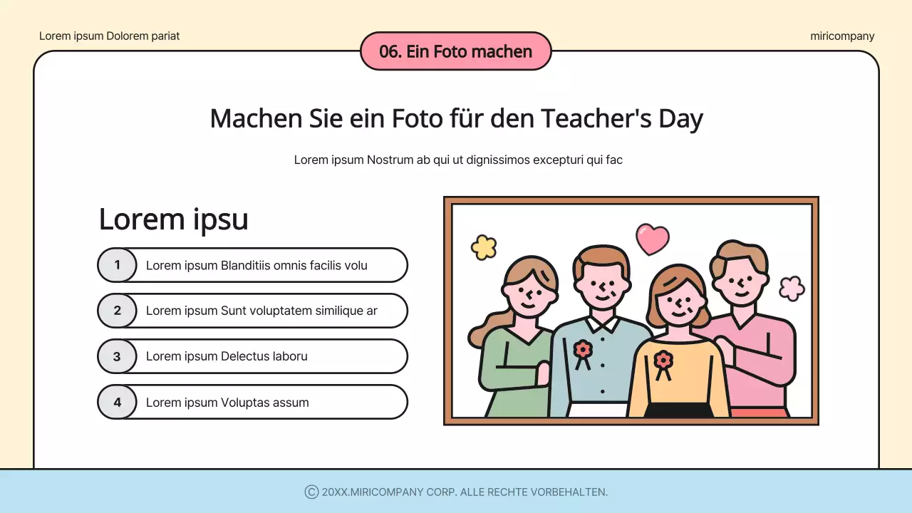 Ivory and Rainbow's Pretty Teachers' Day Programm Veranstaltungsplaner