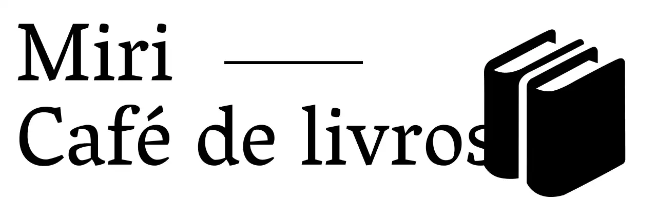Café de livros com ilustrações serifadas sentimentais de livros