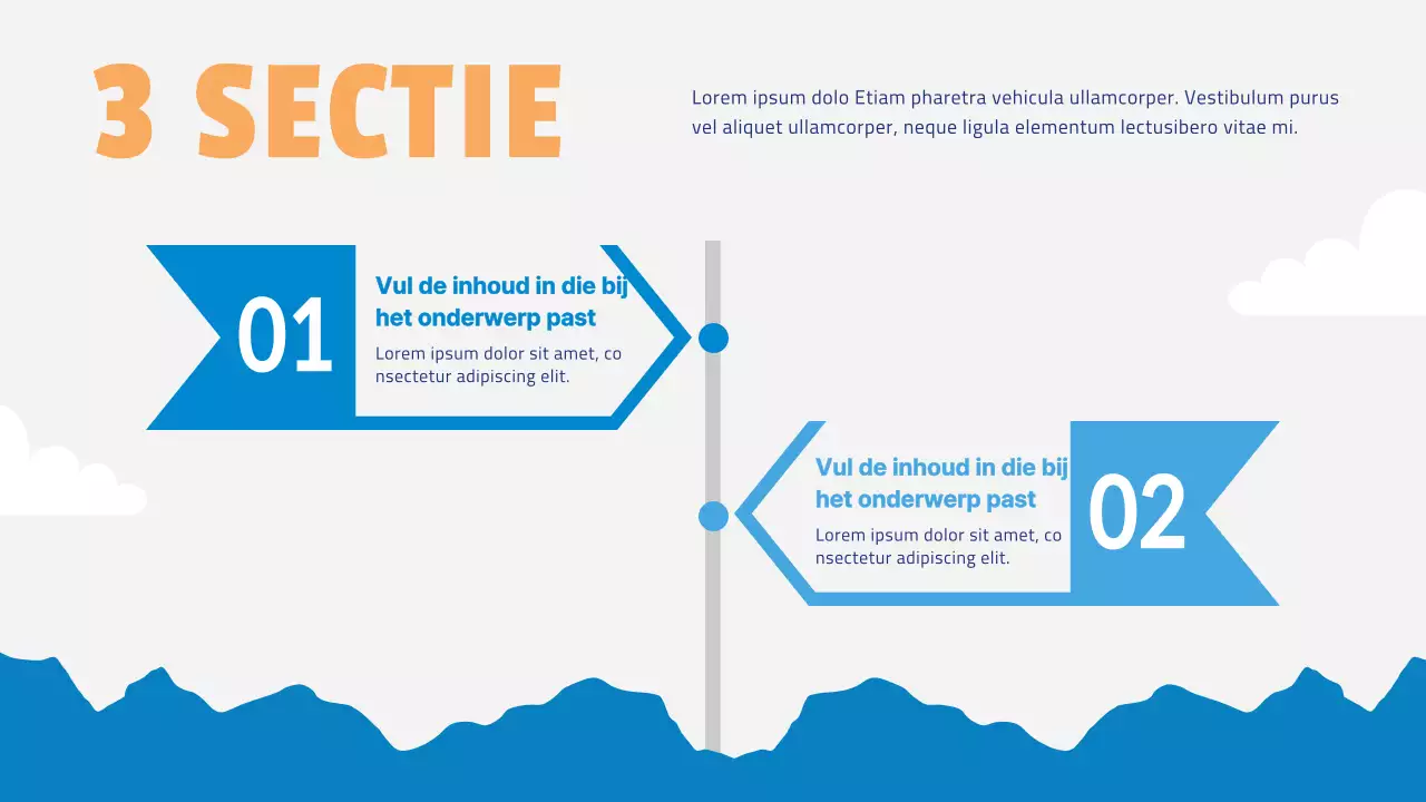 Blauw en Wit Eenvoudig Vrijmoedig Voorstel