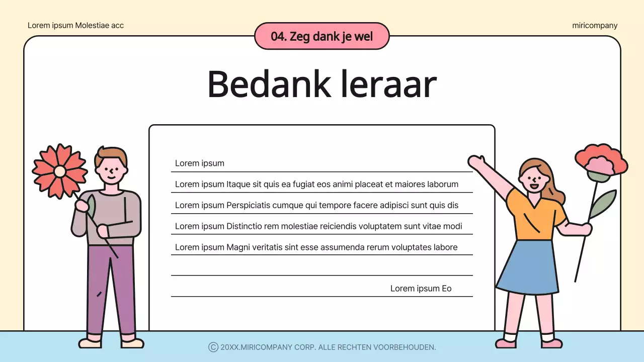 Ivory and Rainbow's Mooie Lerarendag Programma Evenement Planner