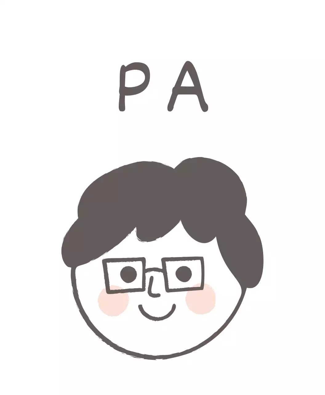 T-shirt met doodle doodle-achtig gekarteld schrift warme harten en schattige familie-illustratie