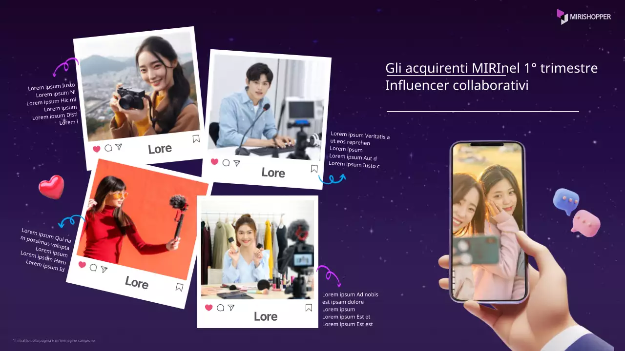 La semplice proposta di collaborazione tra influencer di Borah e Pink