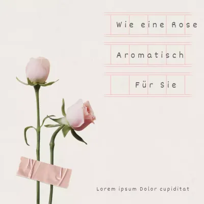 Ein schlichter Beitrag zum Rosentag in Rosa und Beige