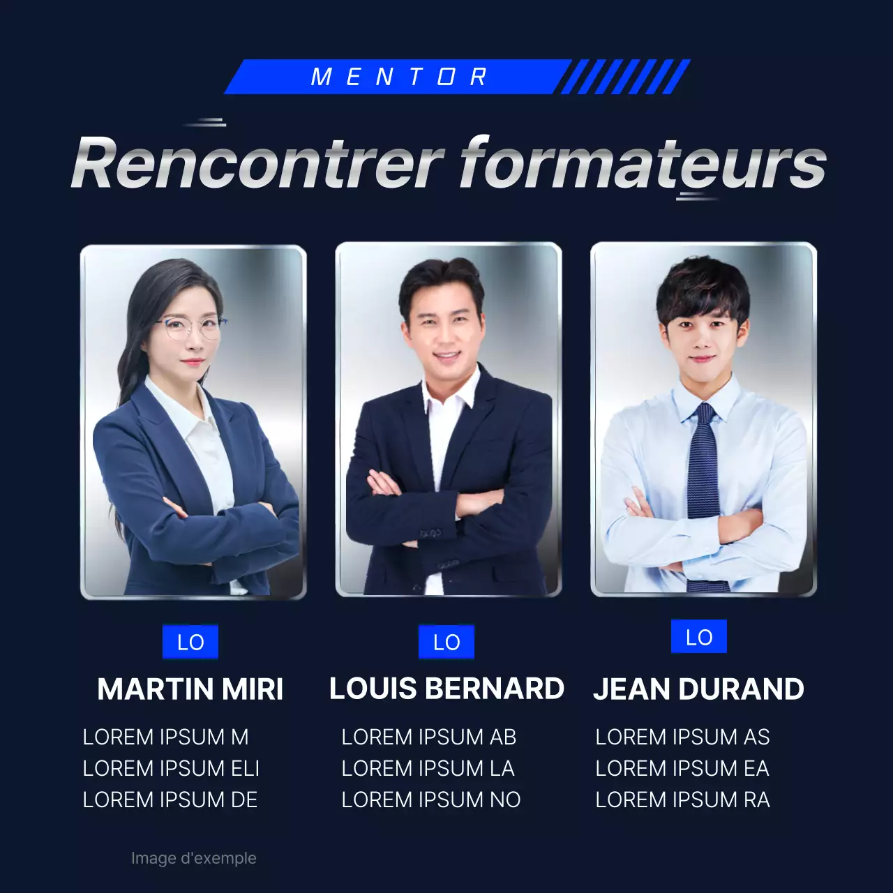 Promouvoir le bachot bleu marine et argenté