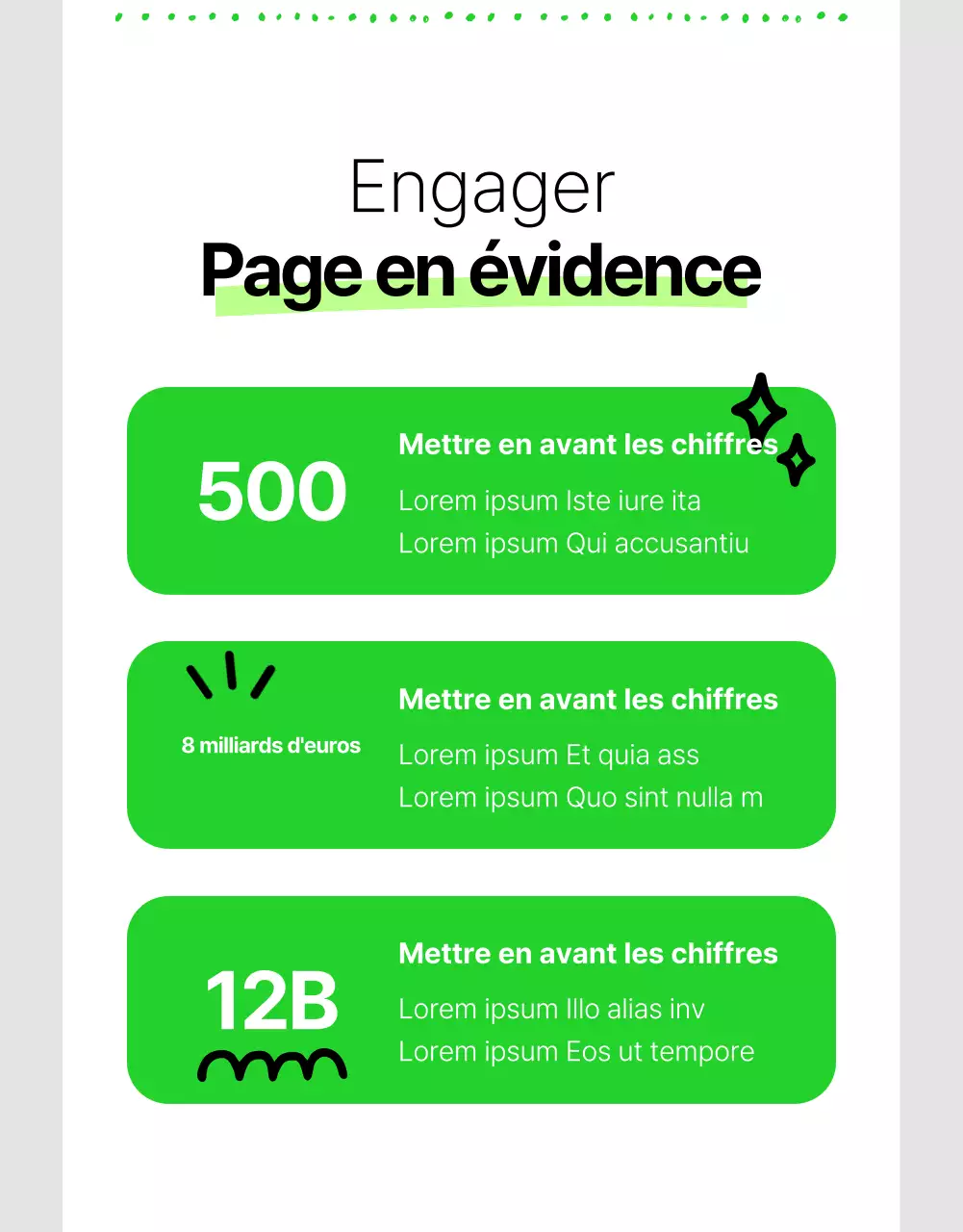 Informations simples sur le parrainage des ONG en blanc et en couleurs fluorescentes