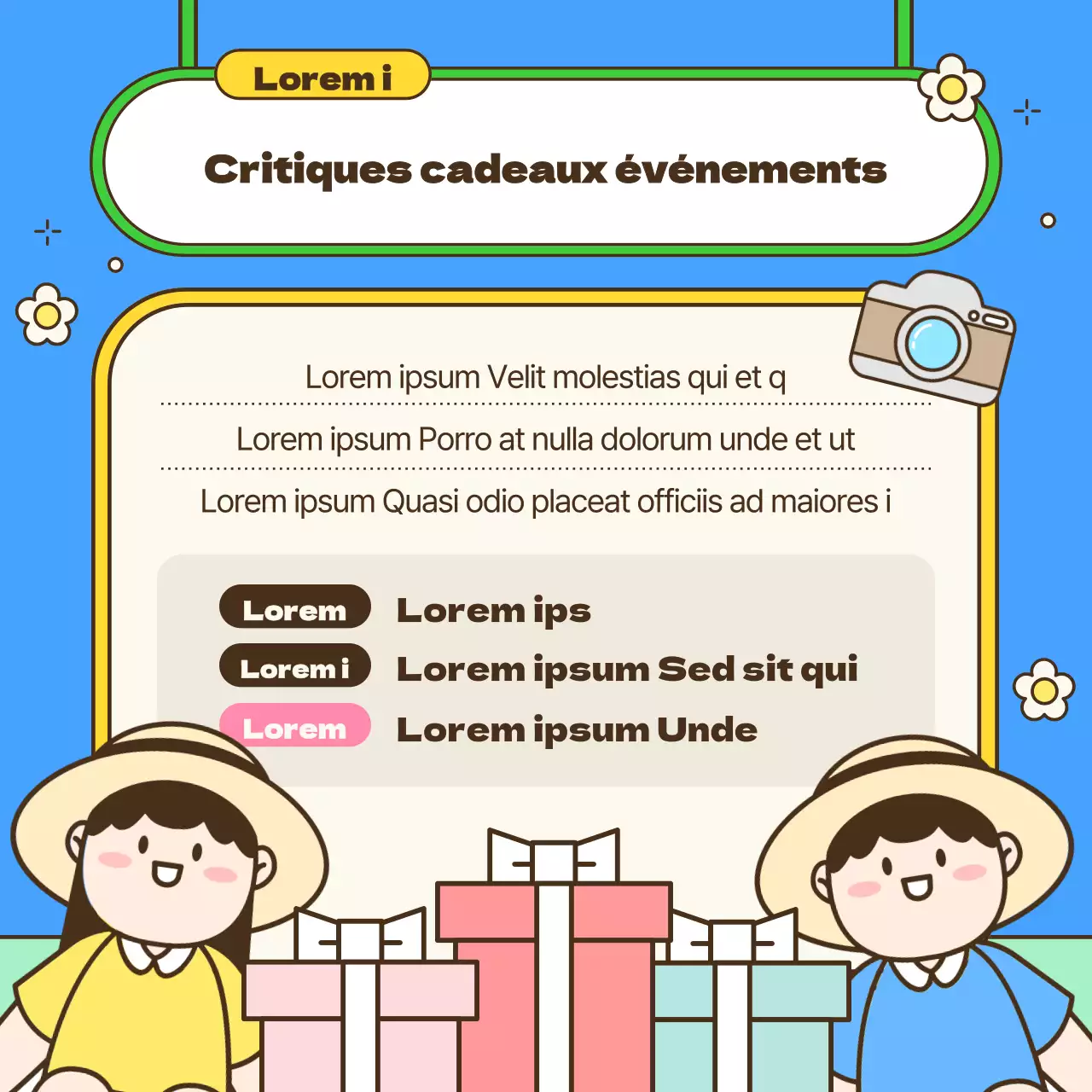 Faire une promotion kitsch en rose pour la Journée de l'enfance