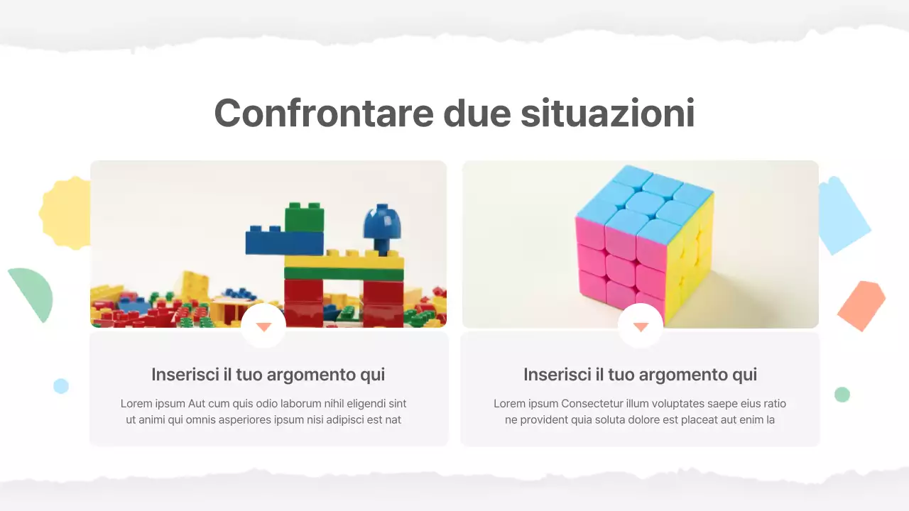 Materiale scolastico di base in giallo e verde