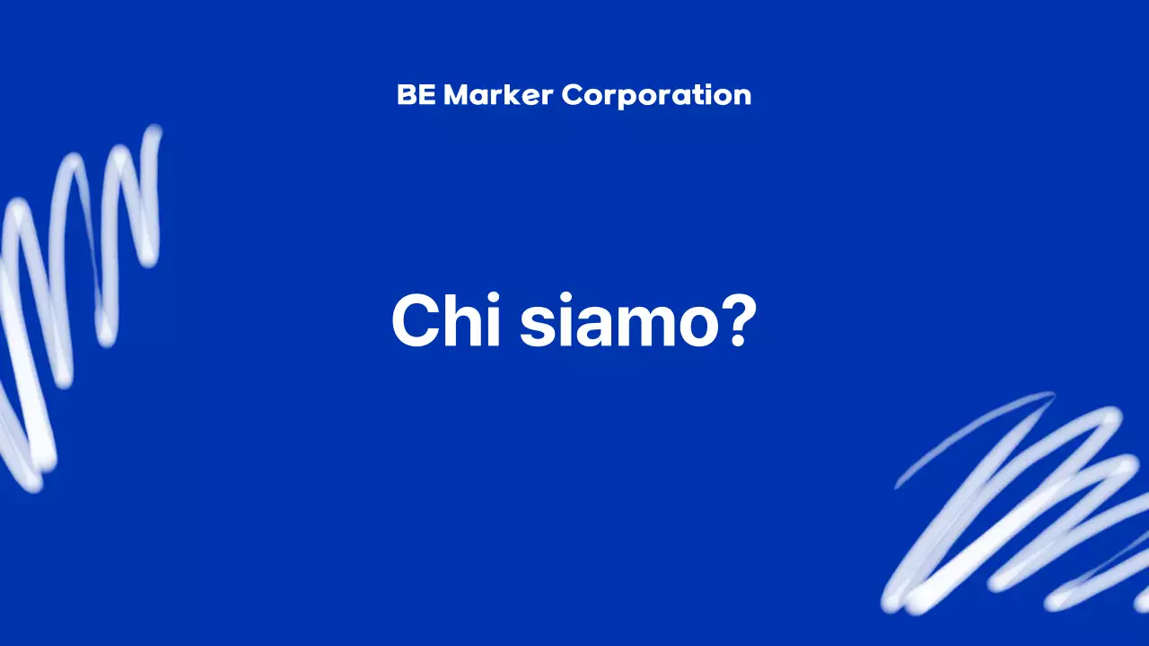 Introduzione dell'azienda Blue Modern Marker