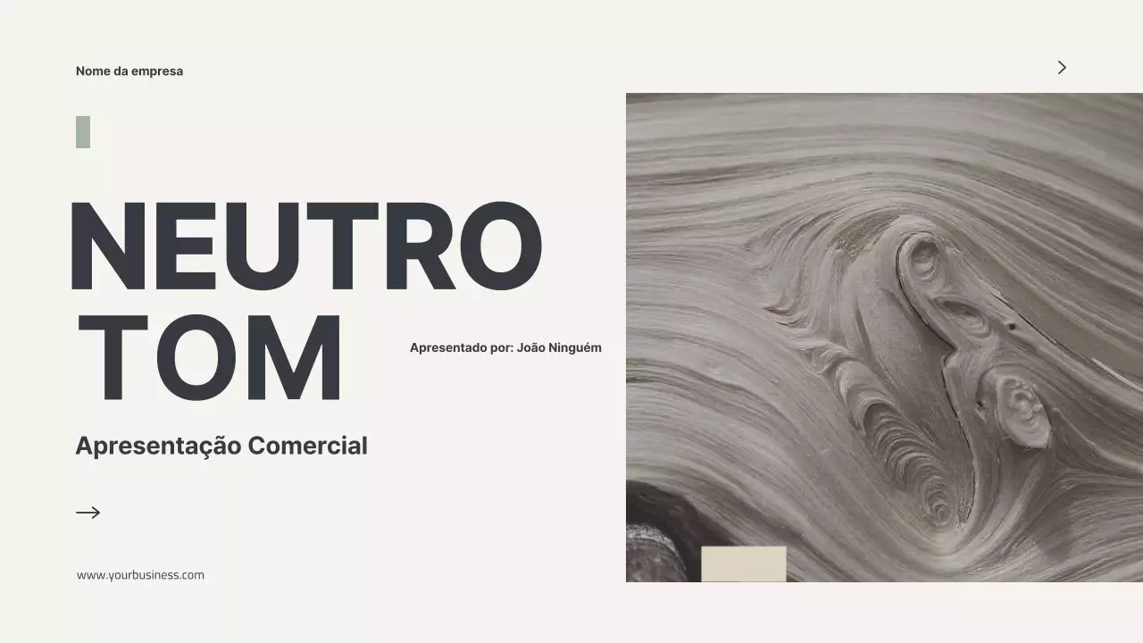 Perfil moderno bege Minimal Introdução da empresa
