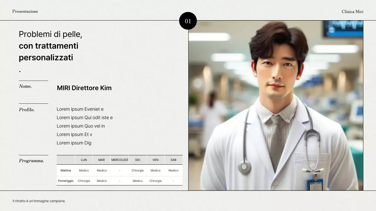 Promuovere un marchio dermatologico grigio e moderno