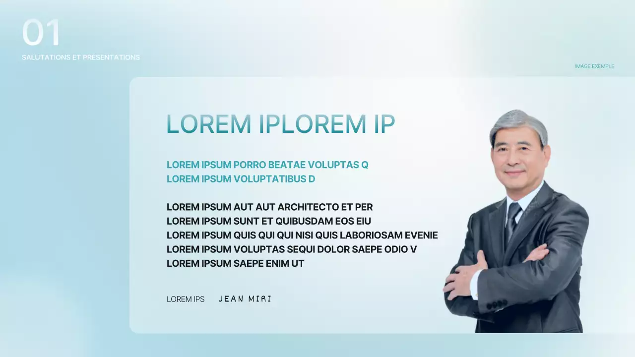 Une présentation luxueuse pour un événement d'entreprise dans les tons menthe et bleu clair