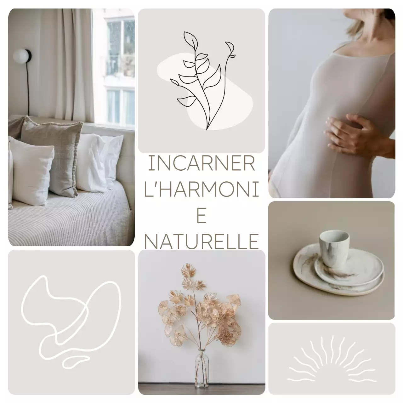 Promotion du mode de vie naturel brun et beige