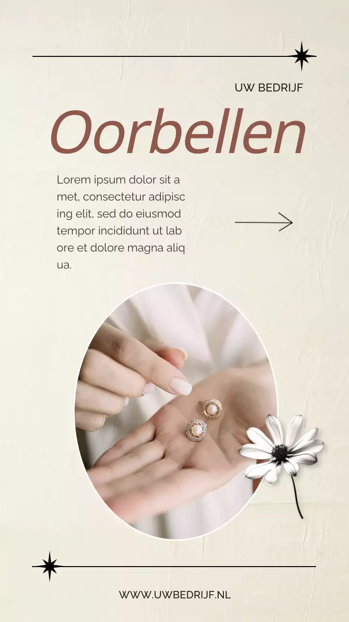 Beige en Bruin elegante Exclusieve Sieraden Cadeaus voor Mama promotie