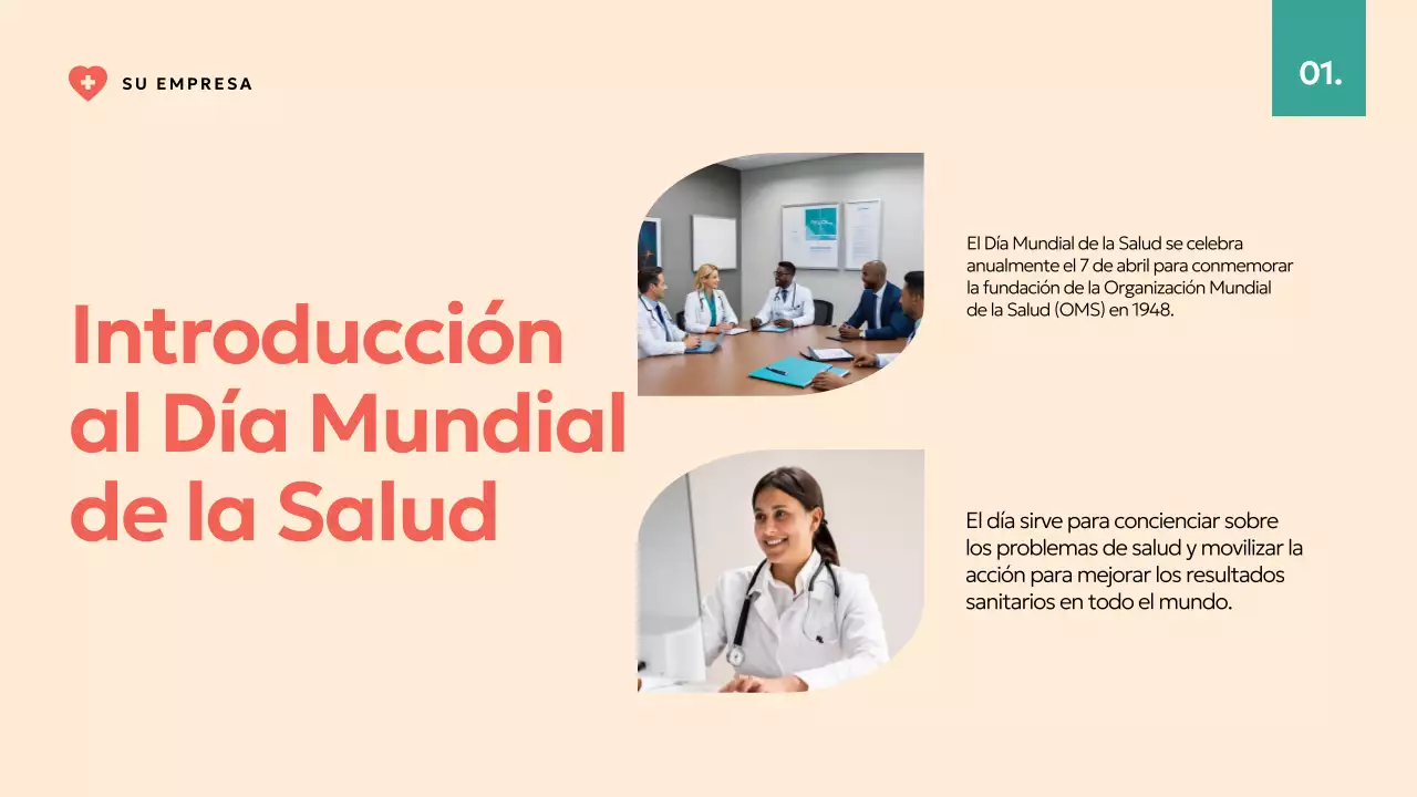 Informe sobre el Día Mundial de la Salud Verde y Marfil Moderno