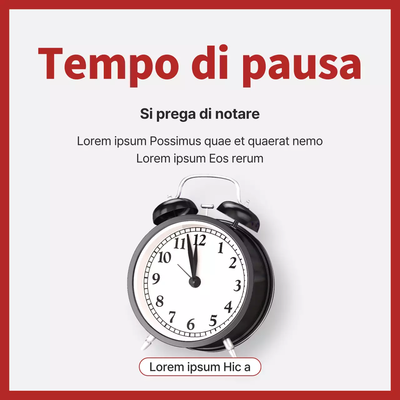 Un moderno annuncio di negozio in rosso e grigio