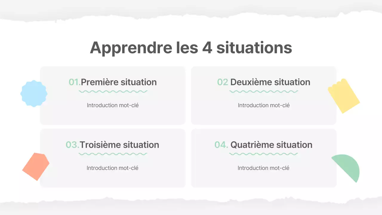 Matériel scolaire de base en jaune et vert