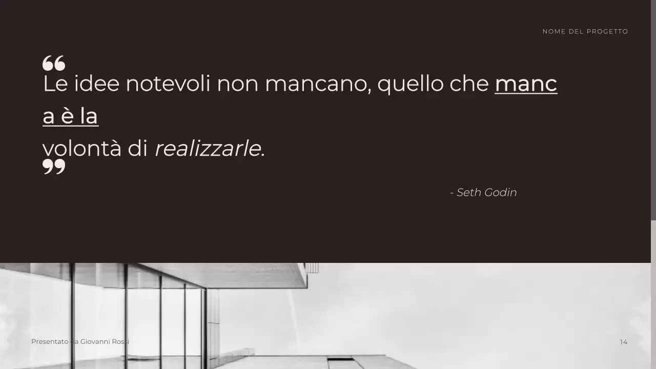 Presentazione aziendale a tono neutro