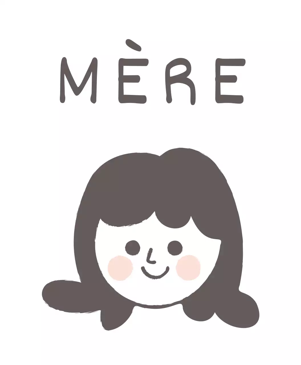 T-shirt avec gribouillis écriture dentelée cœurs chauds et famille mignonne illustration