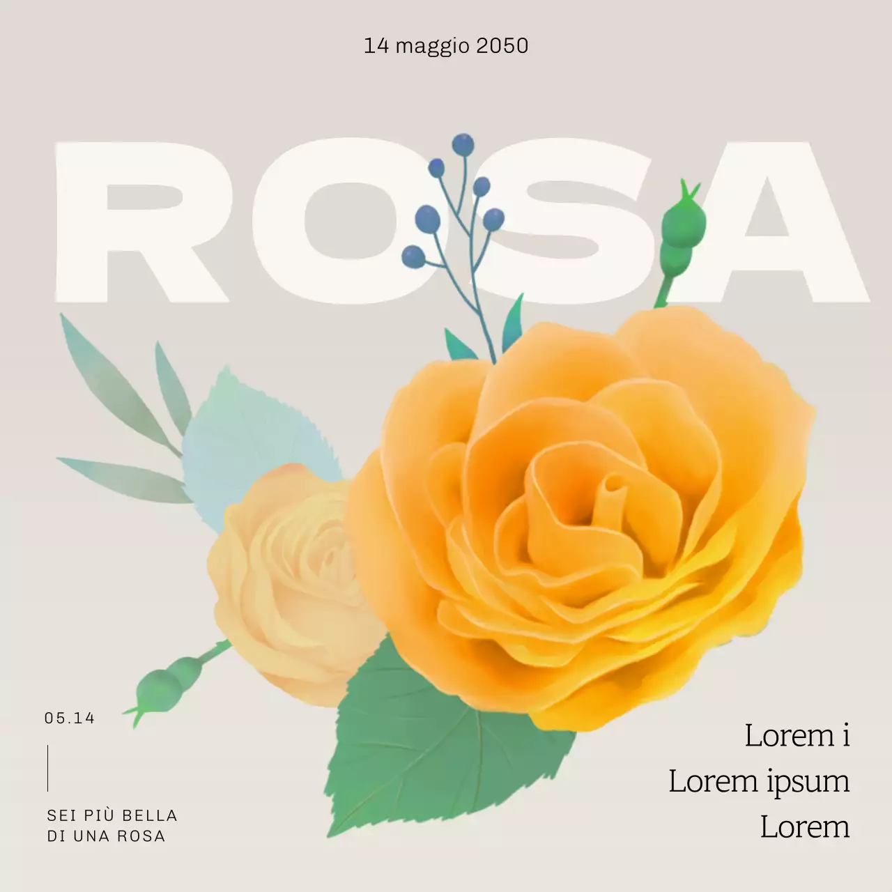 Il post della Giornata delle rose semplici di Yellow