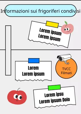 Grigio e colori fluorescenti per un annuncio di co-living