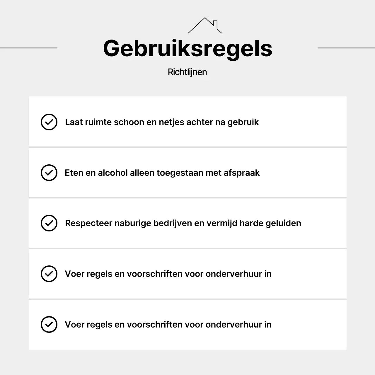 Moderne voorgemalen huuradvertentie in oranje