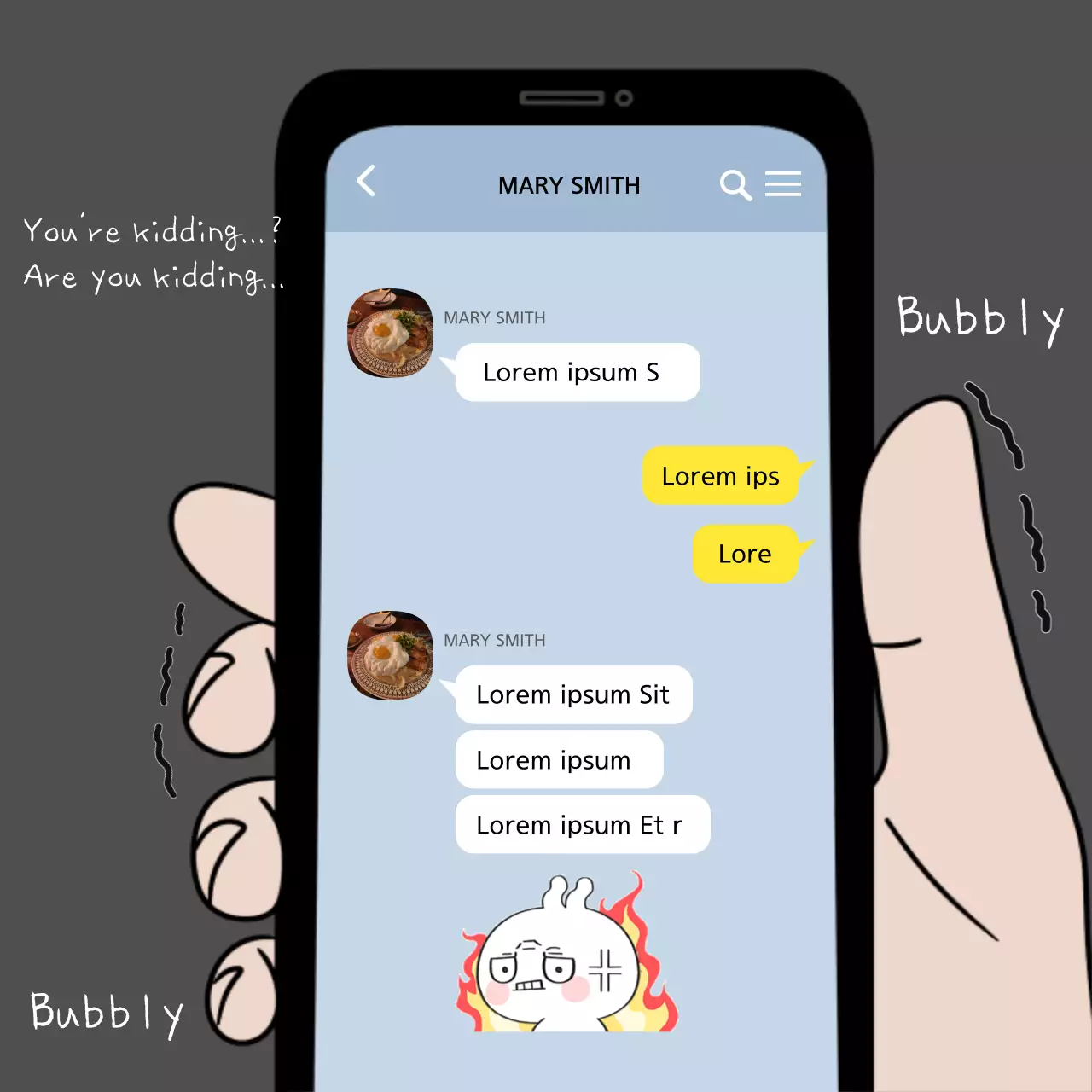 Meme Obrolan Komik Abu-abu Posting Media Sosial