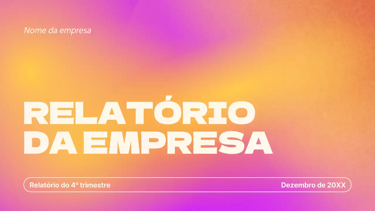 Relatório de gradiente simples púrpura