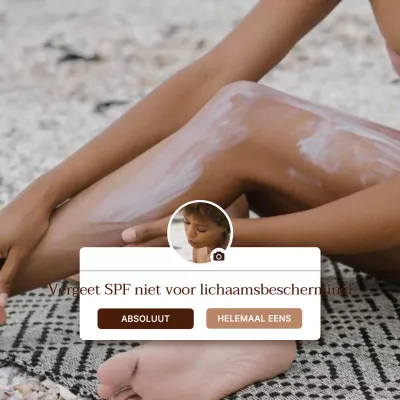 Bruin Beige Zonnebrandcrème Herinnering SPF Huidverzorgingsadvies