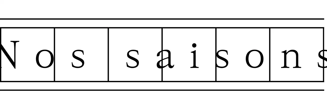 Formulation sentimentale dans des polices manuscrites et à empattement