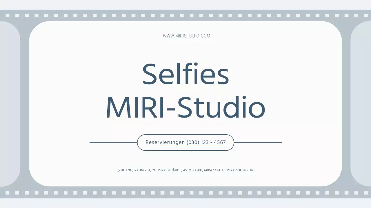 Ein einfaches Selfie-Studio in Grau und Hellblau