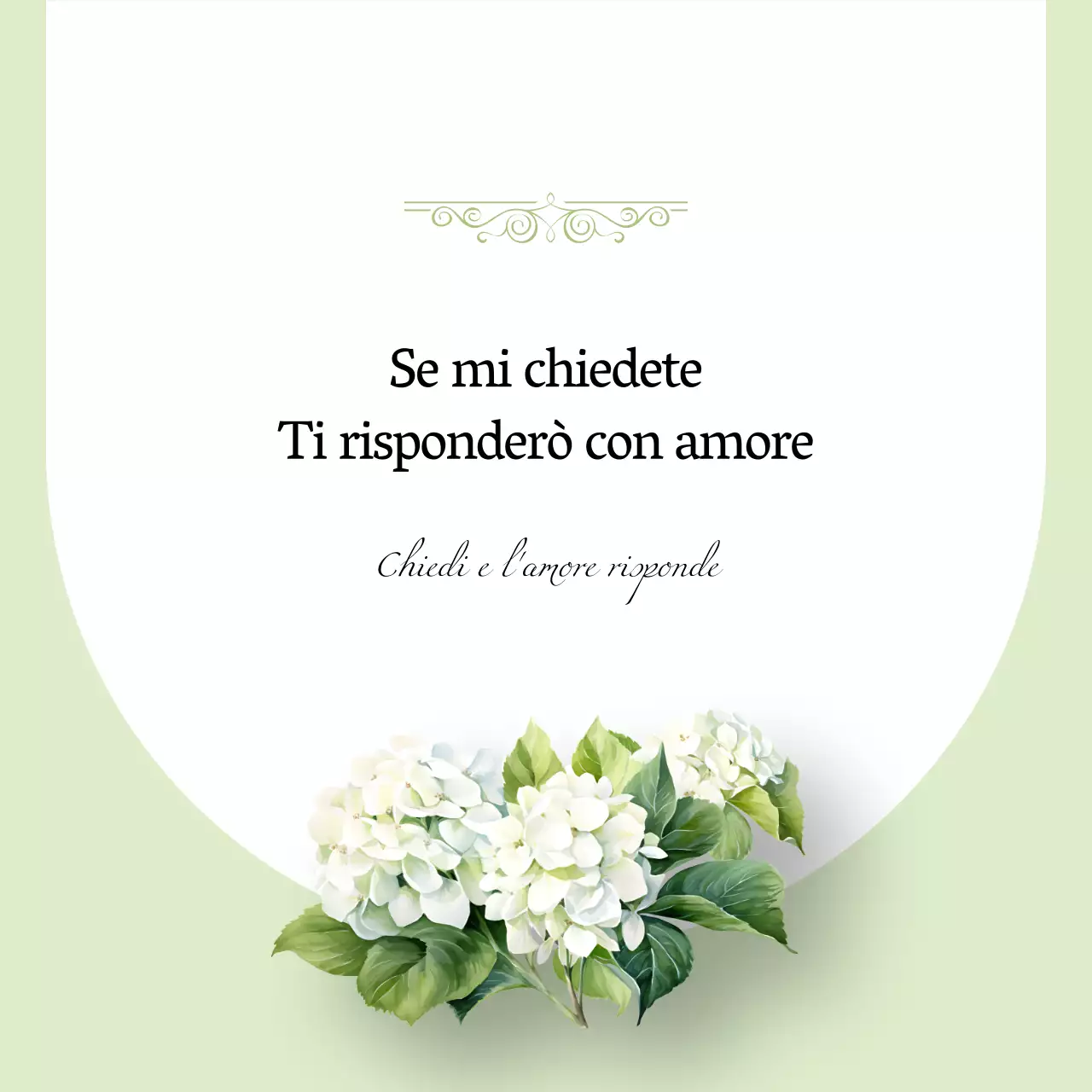 Un annuncio di lettera lussuosamente sentimentale in chartreuse