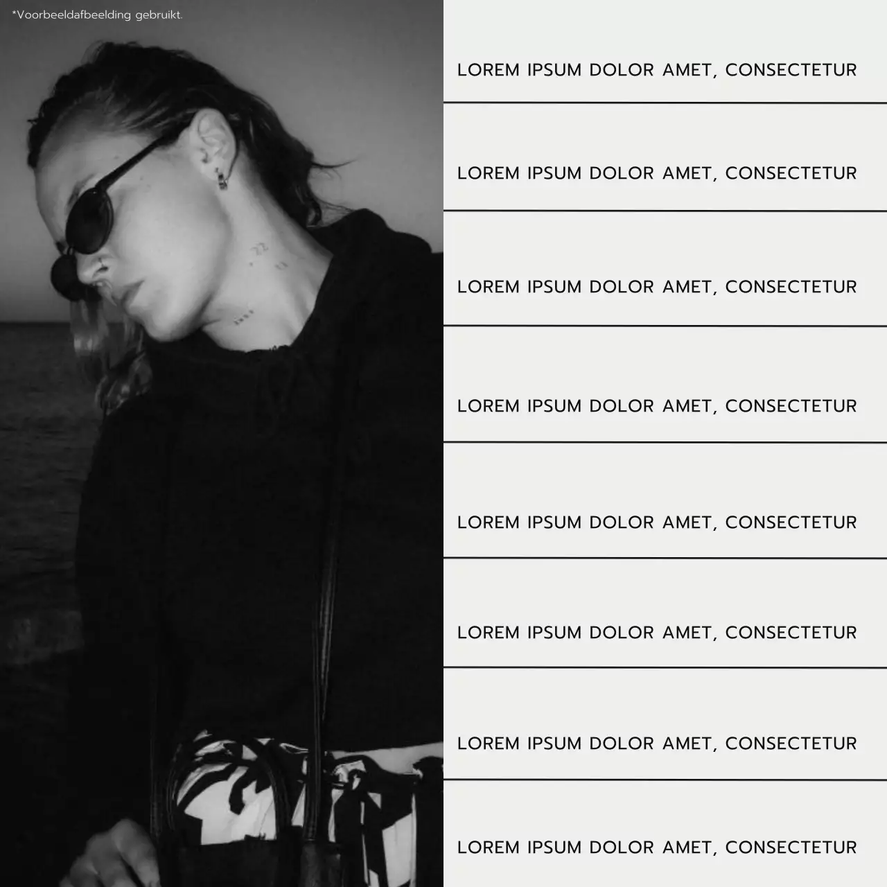 Beige en Zwart Trend Fotocollage Esthetisch Lifestyle Blog Promotie