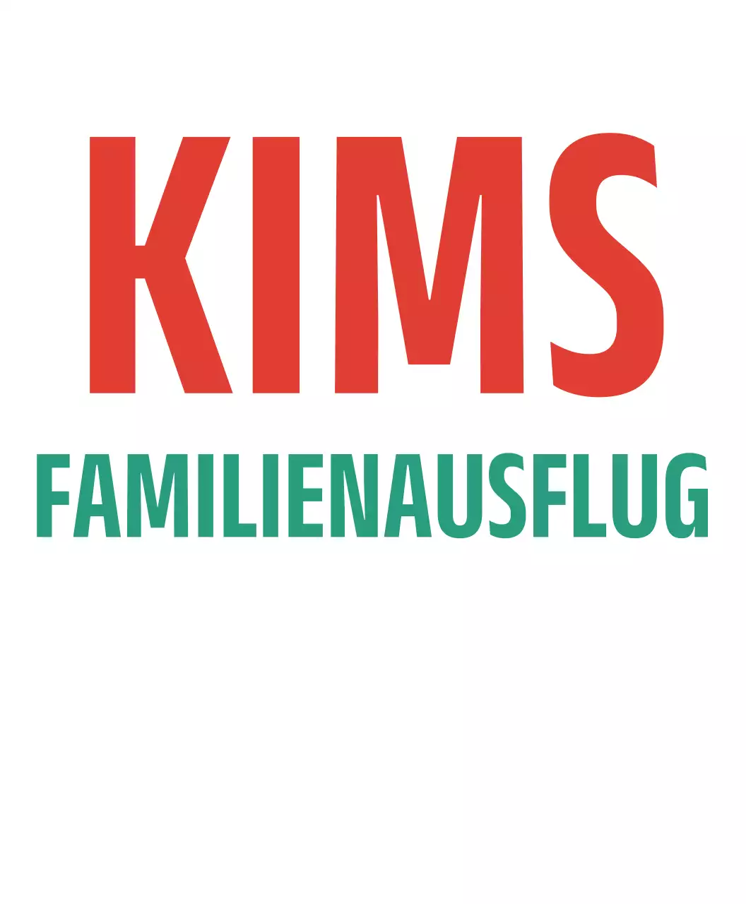 Familien-, Gruppen-T-Shirt mit fettgedrucktem Namensschild-Design mit Supermarkt-Feeling